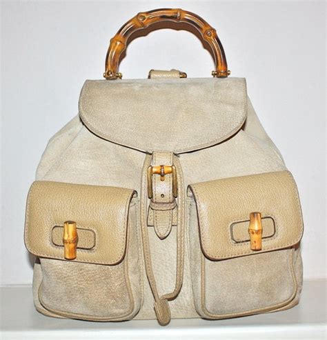 tan vintage gucci backpack|authentic vintage gucci backpack.